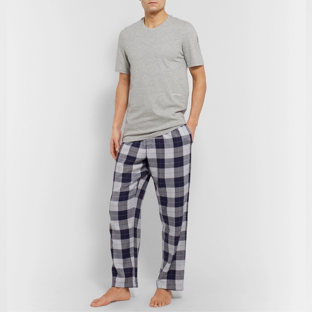 Calvin Klein Underwear - Checked Cotton-Blend Flannel Pyjama Trousers